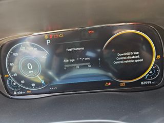 2020 Hyundai Palisade Limited - Interior Dashboard With Vehicle Running Image